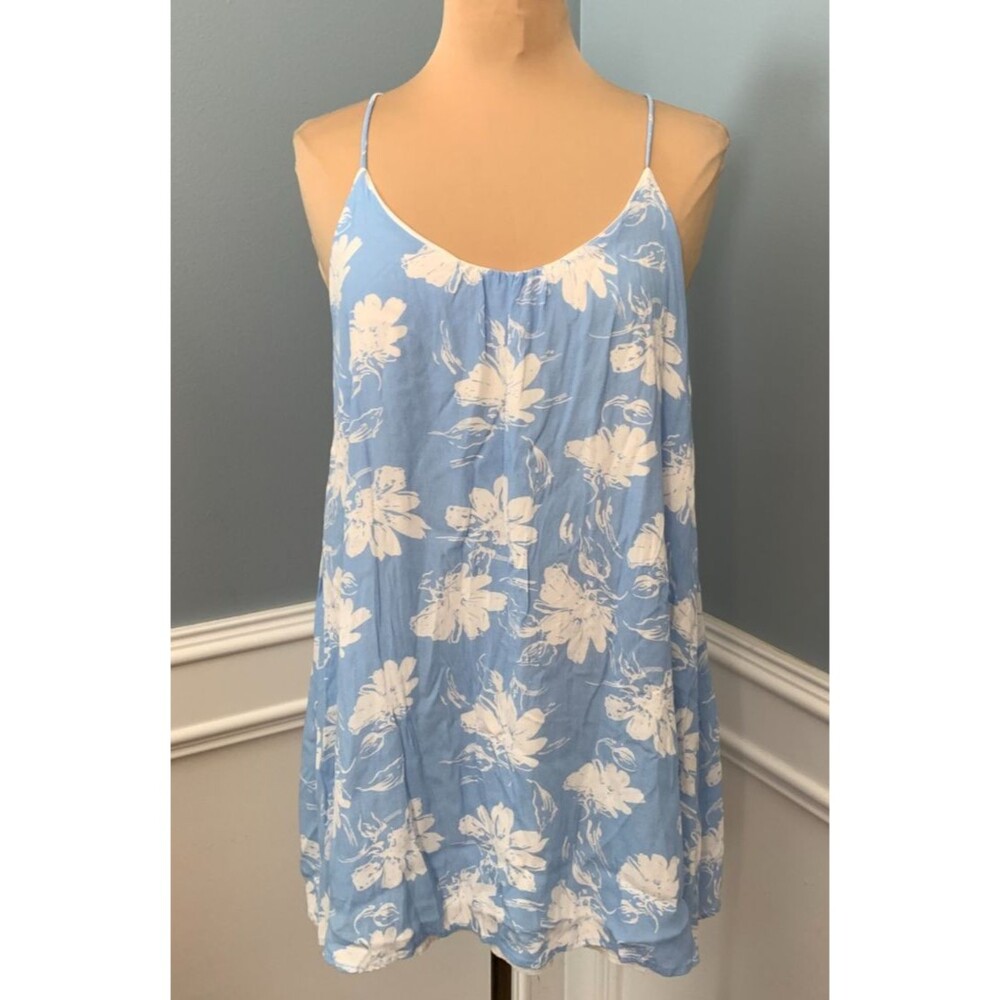 Karlie Dress Womens L Mini Sundress Floral Lined A-Line Sleeveless Festival USA